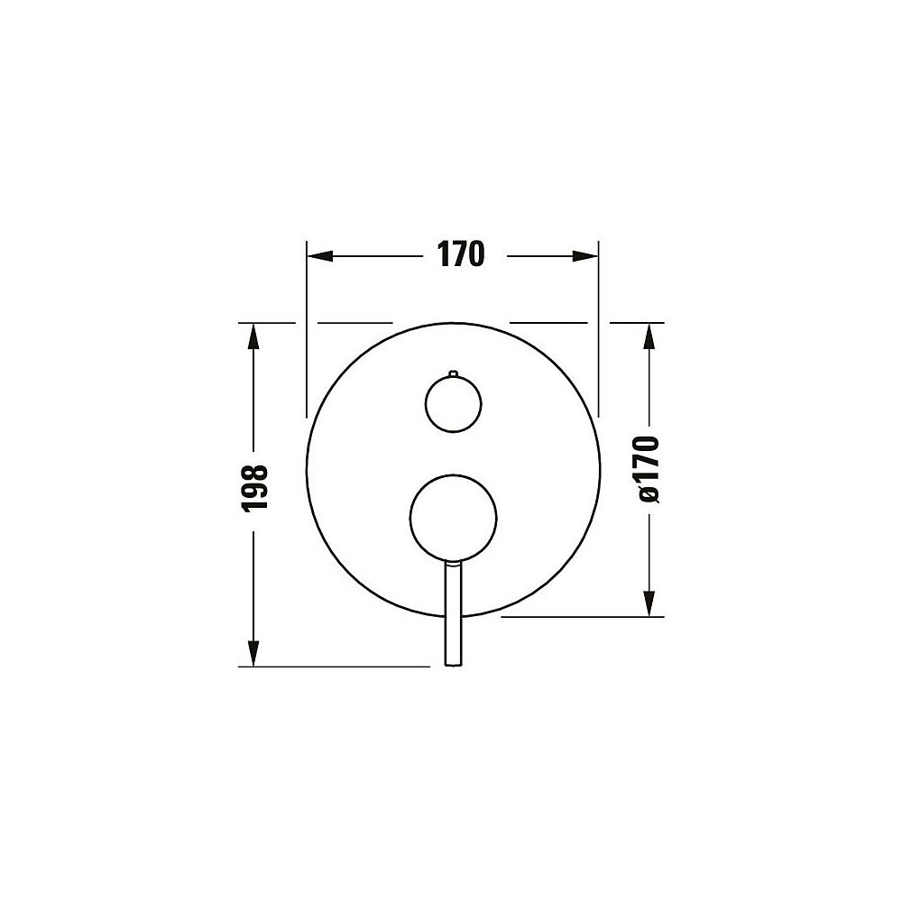 Duravit Circle Einhebel-Brausemischer Unterputz, Anzahl Verbraucher 2, Chrom, Han... DURAVIT-CE4210012010 4067116104547 (Abb. 4)