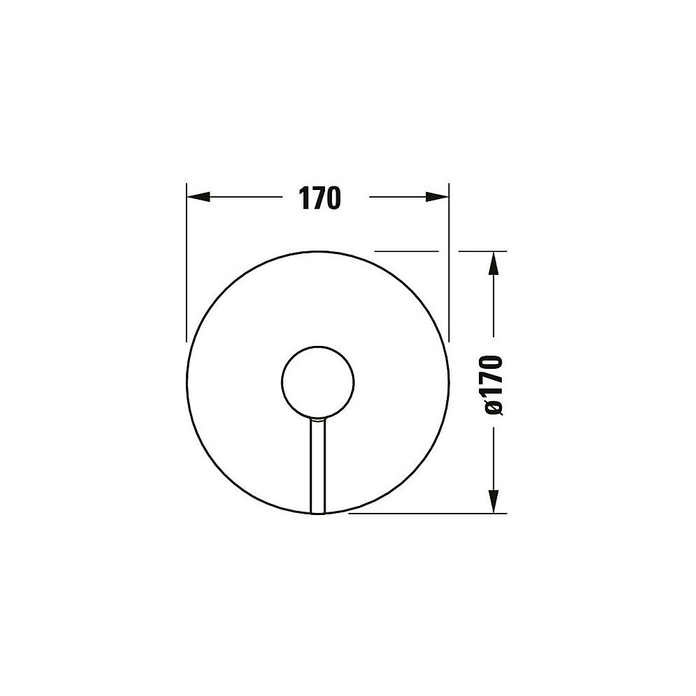 Duravit Circle Einhebel-Brausemischer Unterputz, Anzahl Verbraucher 1, Chrom, 24,... DURAVIT-CE4210010010 4067116104530 (Abb. 4)