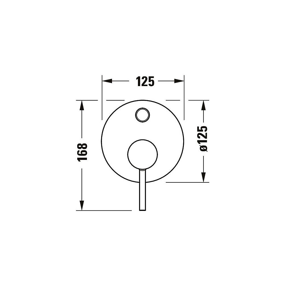 Duravit Circle Einhebelmischer Unterputz Set, 2 Verbraucher, Chrom, Wanneneinlauf... DURAVIT-CE4210008010 4067116104523 (Abb. 7)