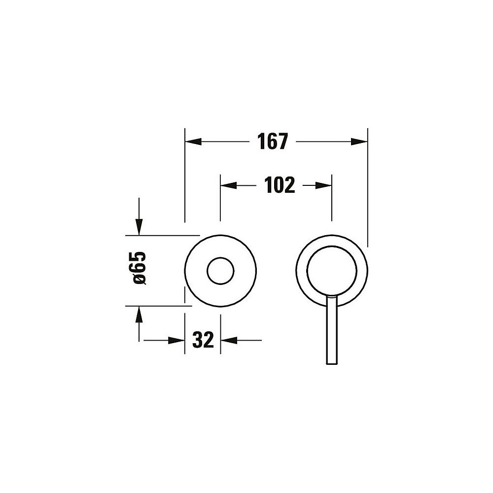 Duravit Circle Einhebel-Waschtischmischer, Chrom 5,5l/min, Hebelgriff, Ausladung ... DURAVIT-CE1070004010 4067116104486 (Abb. 7)