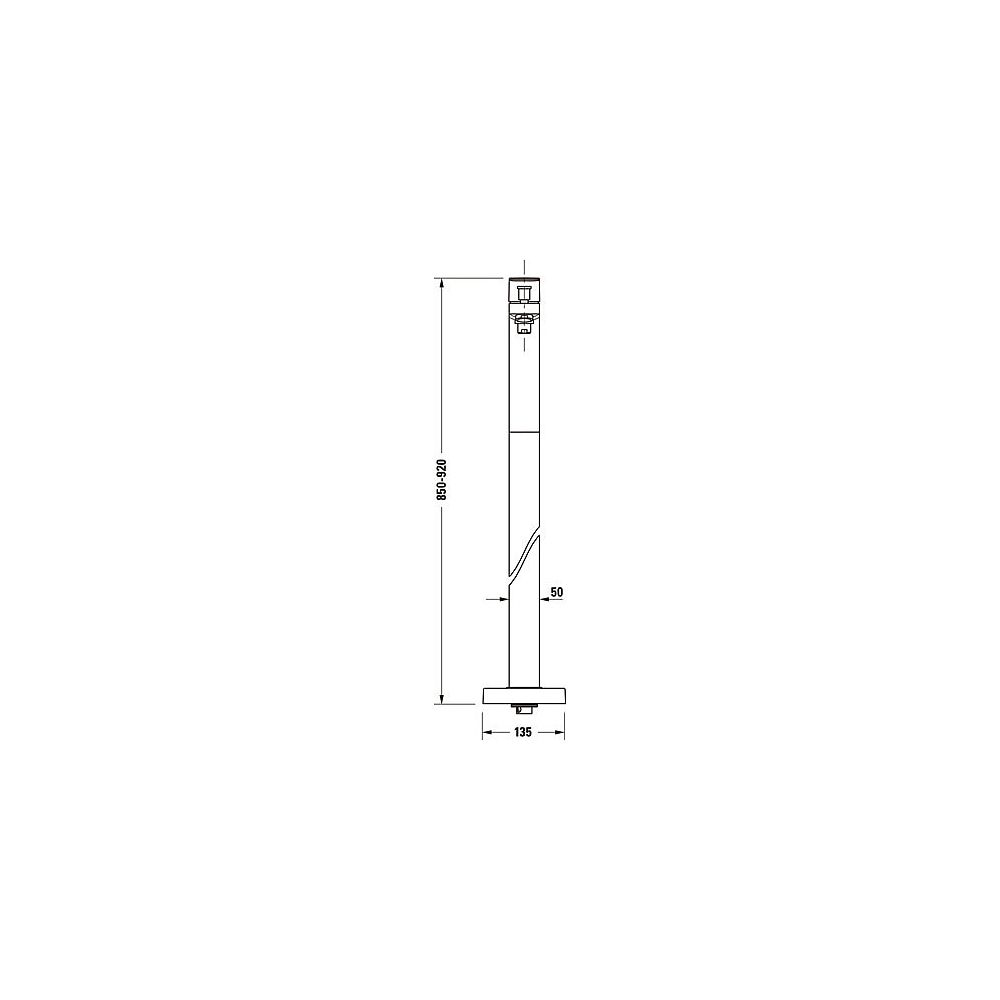 Duravit Manhattan Einhebel-Wannenmischer bodenstehend, Chrom, Höhe 920mm, Ausladu... DURAVIT-MH5250000010 4067116105025 (Abb. 4)