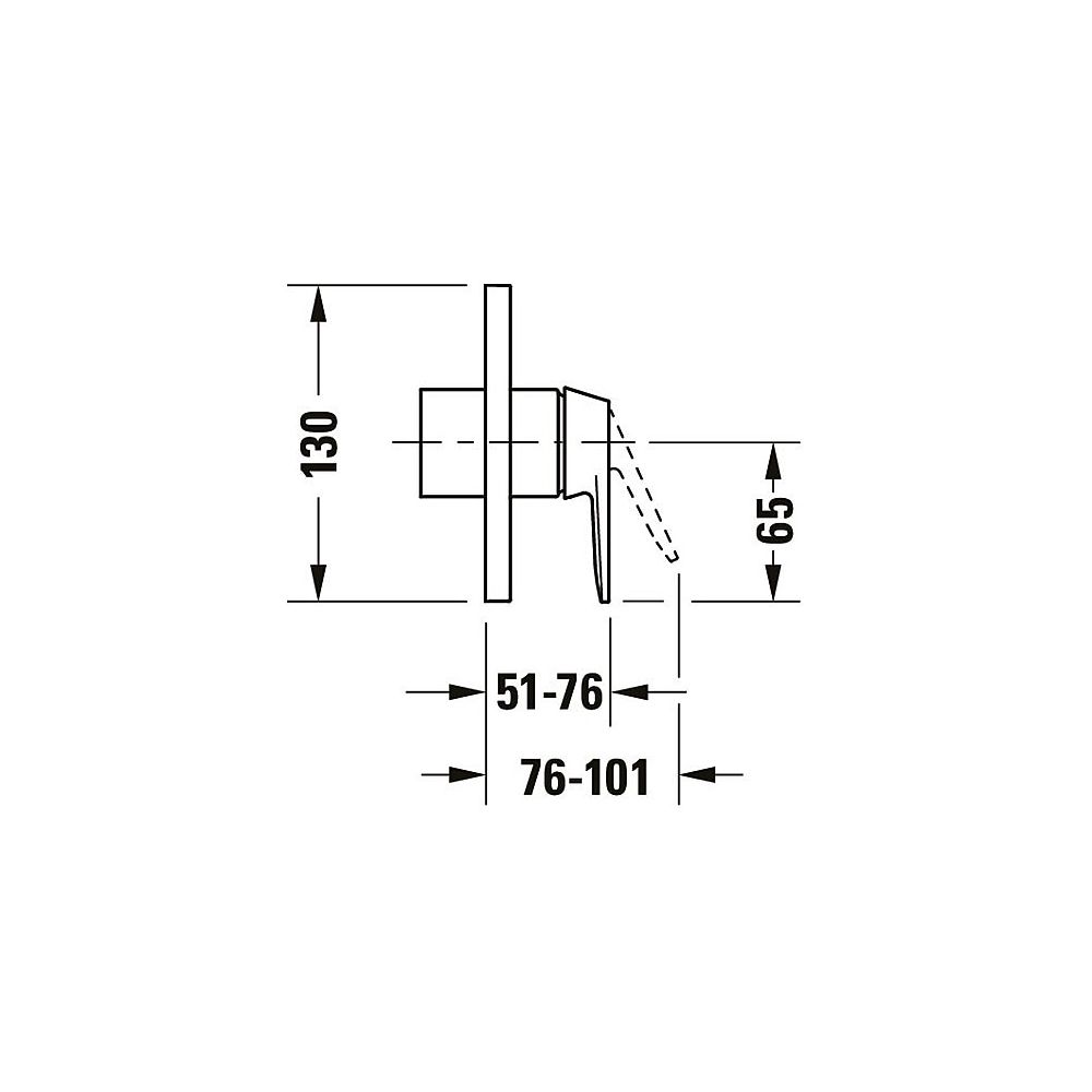 Duravit Manhattan Einhebelmischer Unterputz Set, Anzahl Verbraucher 1, Chrom, 21l... DURAVIT-MH4210007010 4067116104882 (Abb. 9)