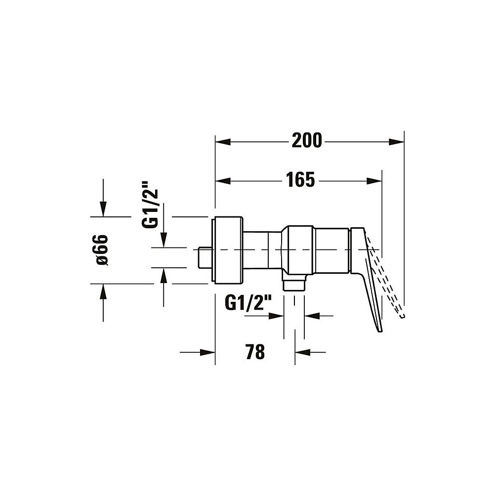 Duravit Wave Einhebel-Brausemischer Aufputz, Gold poliert, 24l/min, S-Anschlüsse,... DURAVIT-WA4230000034 4067116105735 (Abb. 6)