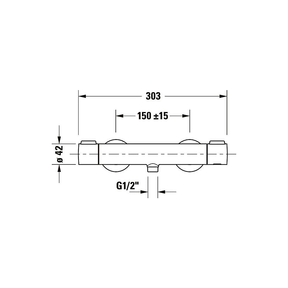 Duravit Thermostatarmaturen Brausethermostat Aufputz, Gold poliert, S-Anschlüsse,... DURAVIT-TH4220000034 4067116113624 (Abb. 3)
