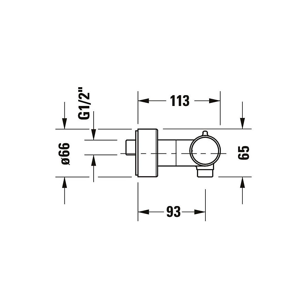Duravit Thermostatarmaturen Brausethermostat Aufputz, Gold poliert, S-Anschlüsse,... DURAVIT-TH4220000034 4067116113624 (Abb. 4)