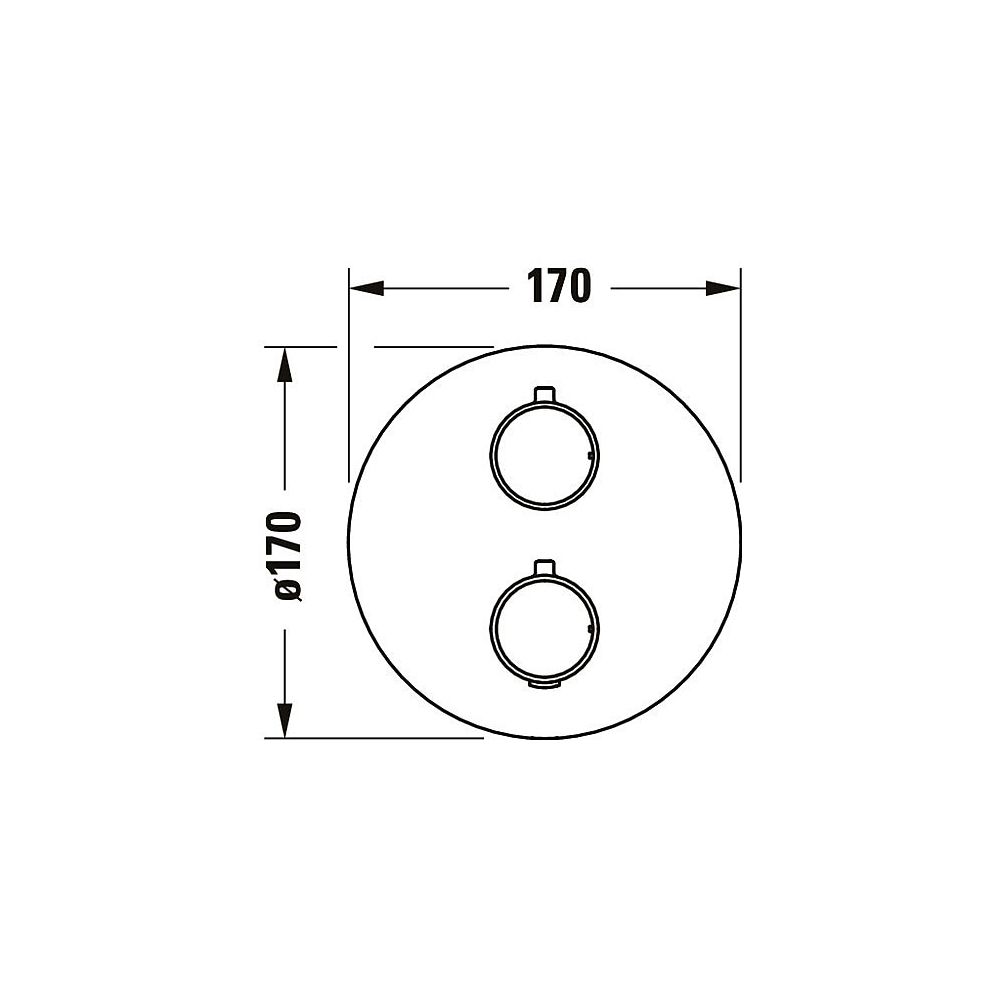 Duravit Thermostatarmaturen Thermostat Unterputz Set, 2 Verbraucher, Chrom, 24l/m... DURAVIT-TH4200008010 4067116113570 (Abb. 2)