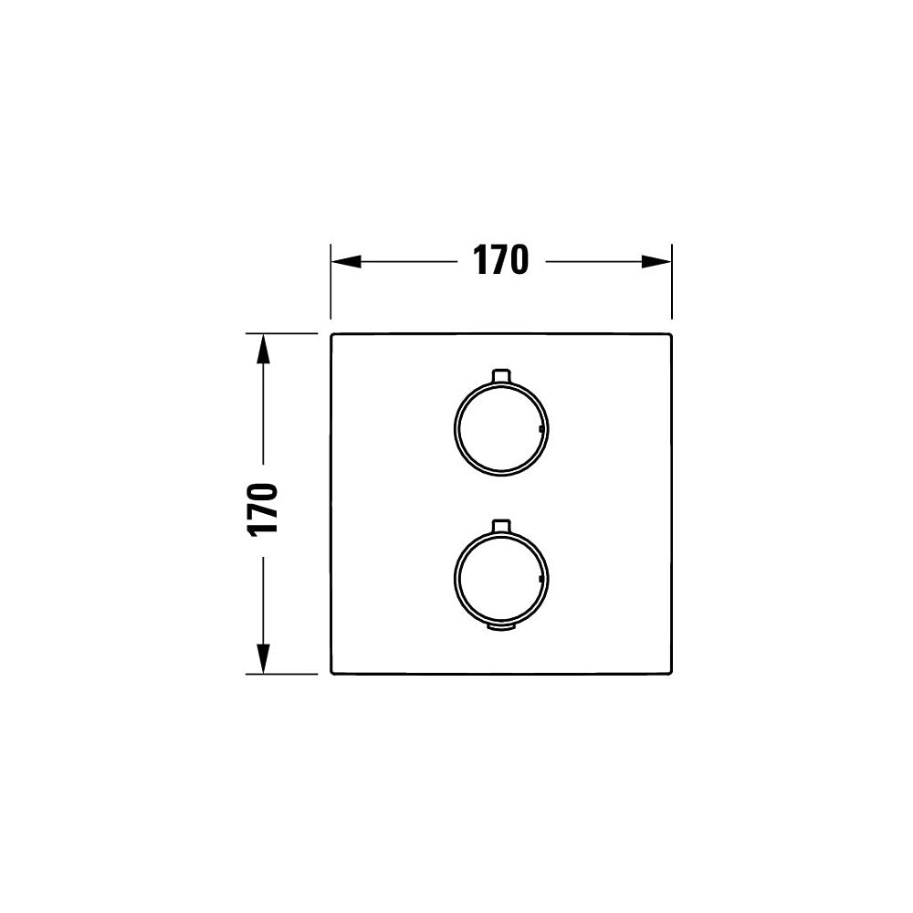 Duravit Thermostatarmaturen Thermostat Unterputz Set, 2 Verbraucher, Chrom, 24l/m... DURAVIT-TH4200007010 4067116113563 (Abb. 4)