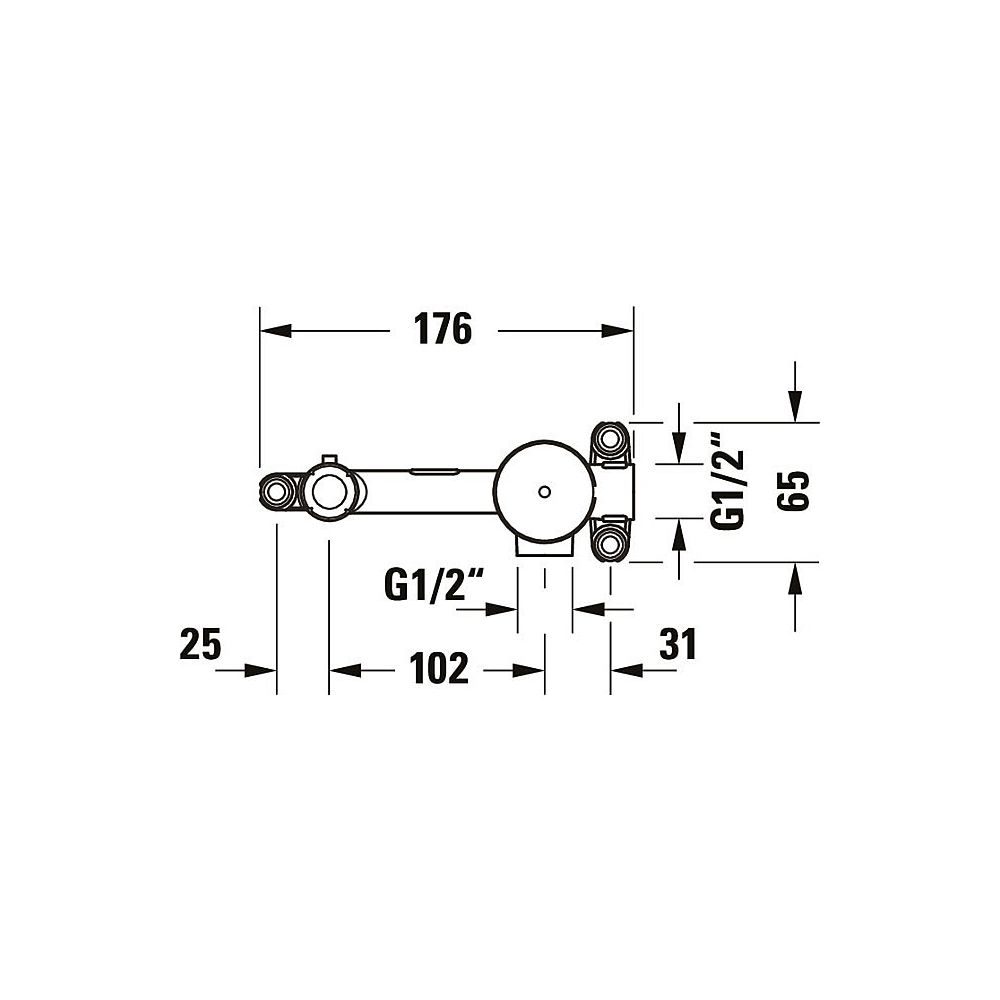Duravit Grundkörper Unterputz, Universal Ersatzteil... DURAVIT-GK1900004000 4067116316230 (Abb. 2)