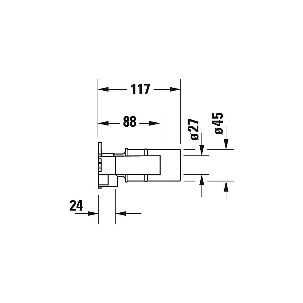Duravit Grundkörper Unterputz, Universal Ersatzteil... DURAVIT-GK1900004000 4067116316230 (Abb. 3)