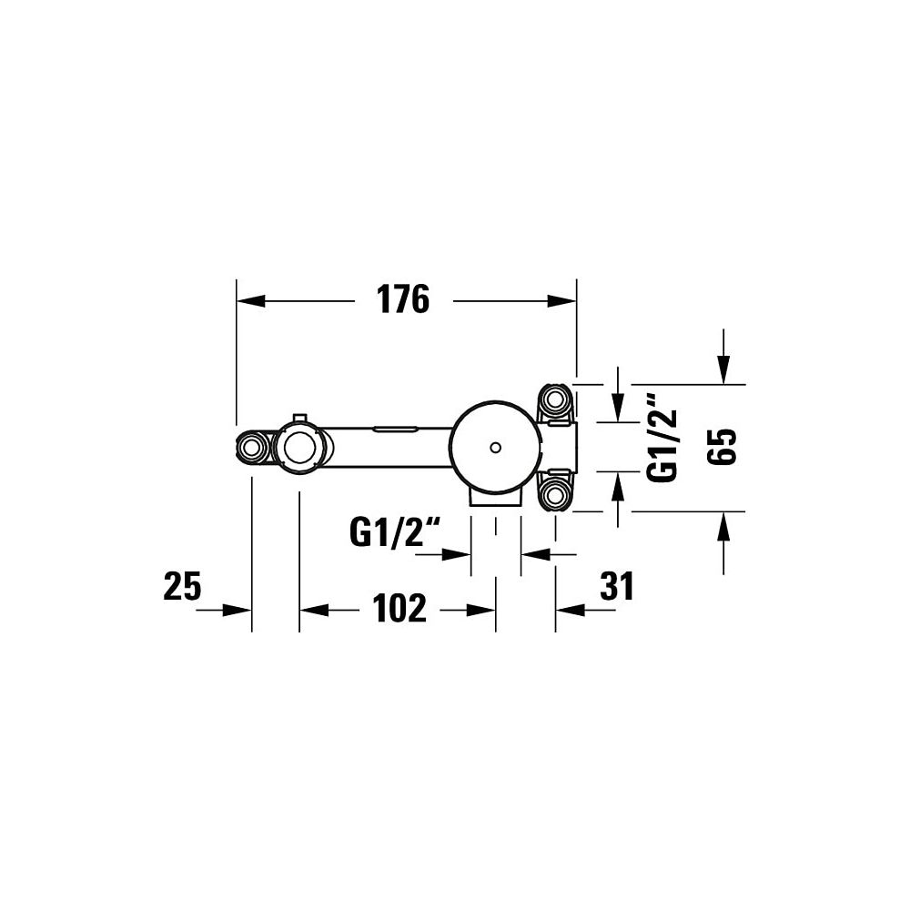 Duravit Grundkörper Unterputz, Universal Ersatzteil... DURAVIT-GK1900004000 4067116316230 (Abb. 4)
