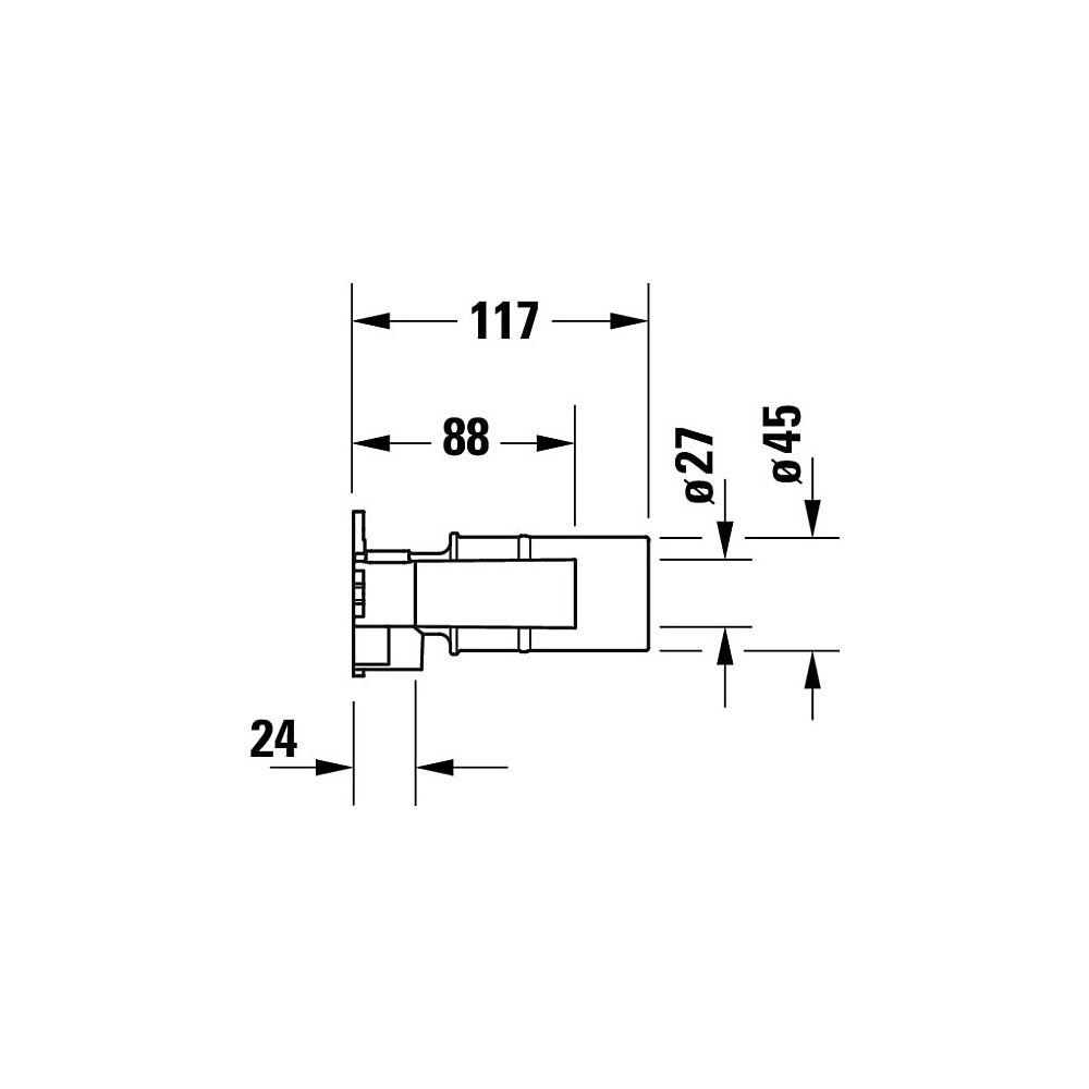 Duravit Grundkörper Unterputz, Universal Ersatzteil... DURAVIT-GK1900004000 4067116316230 (Abb. 5)
