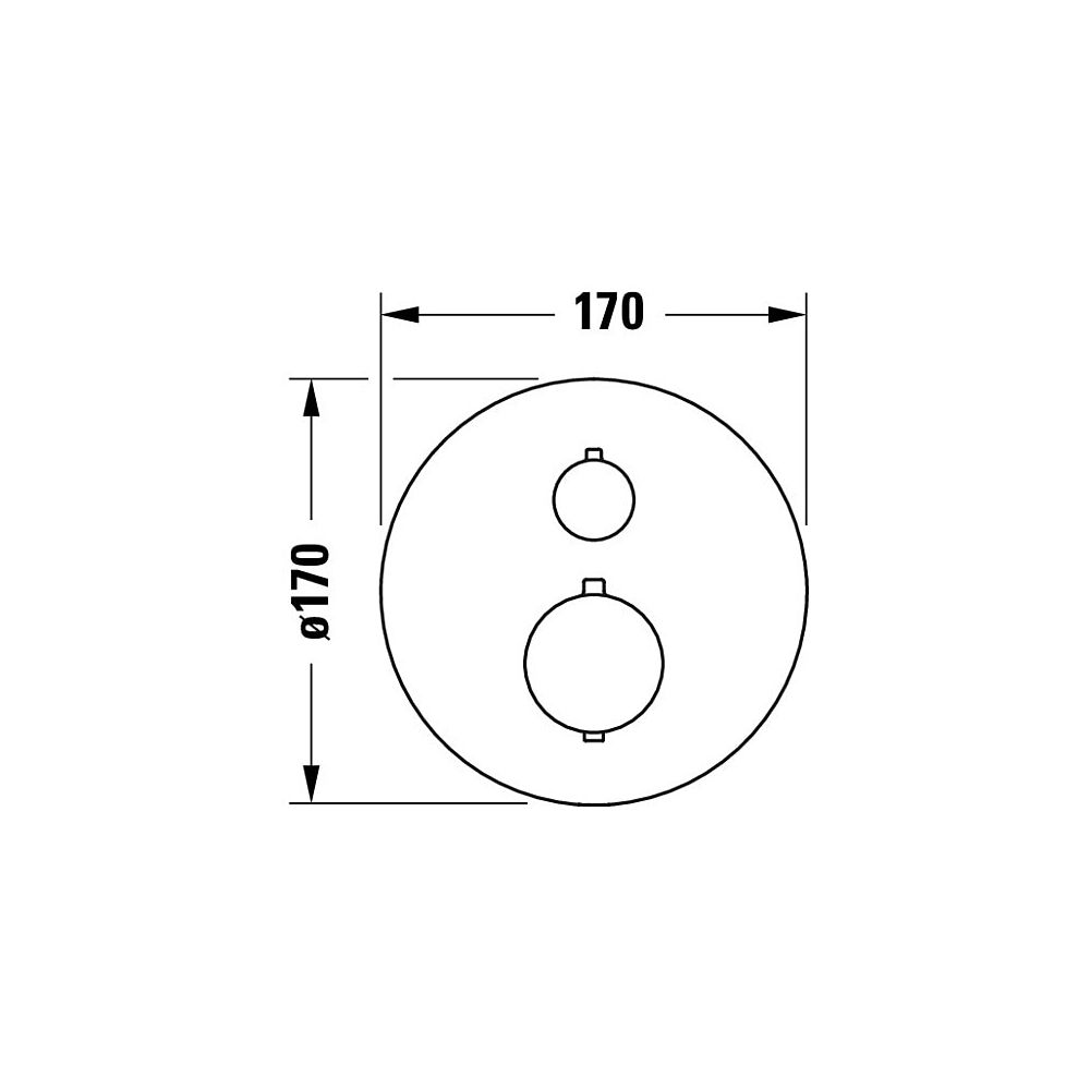 Duravit Thermostatarmaturen Thermostat Unterputz, 2 Verbraucher, Chrom, 20, 5l/mi... DURAVIT-TH4200014010 4067116316414 (Abb. 4)