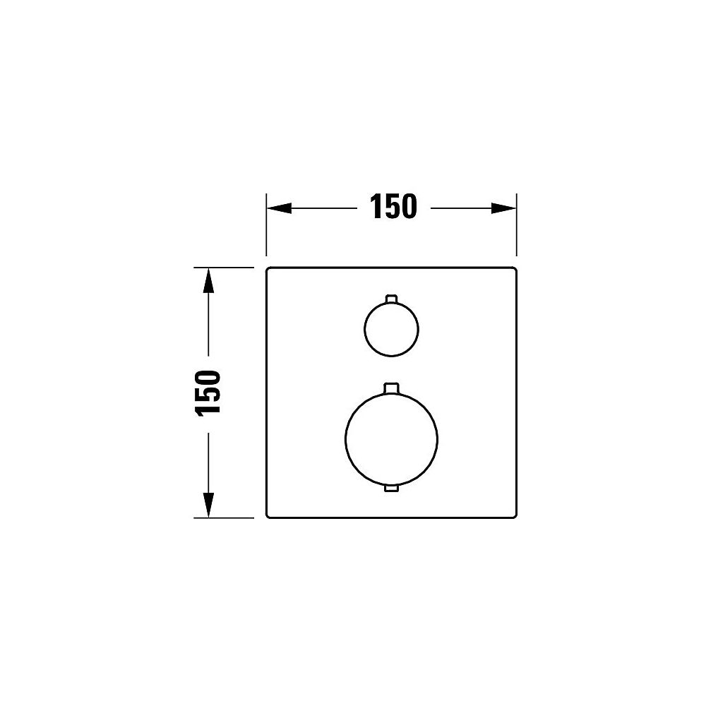 Duravit Thermostatarmaturen Thermostat Unterputz, 1 Verbraucher, Chrom 20, 5l/min... DURAVIT-TH4200015010 4067116316469 (Abb. 4)