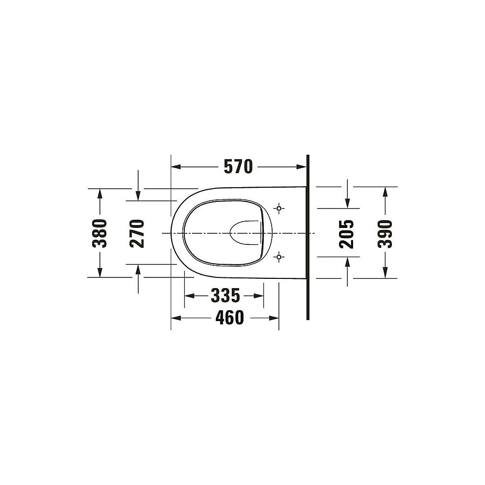 Duravit Qatego Wand-WC 570x385x360mm, Weiß Hochglanz, 4,5l, Tiefspüler, rimless, w... DURAVIT-2556090000 4067116305173 (Abb. 11)