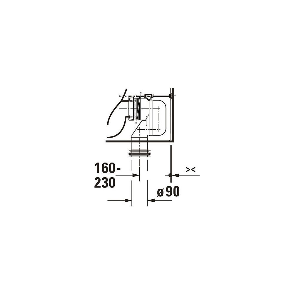 Duravit Qatego Stand WC für Kombination 660x390x400mm, Weiß Hochglanz, 4,5/3l, Tief... DURAVIT-2021090000 4067116305180 (Abb. 7)