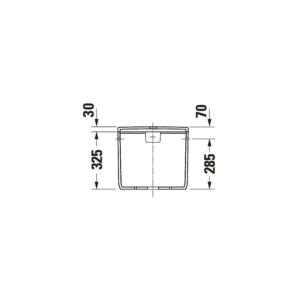 Duravit Qatego Spülkasten aus Keramik 180x400x355mm, Weiß, HygieneGlaze, 6/3l, Dual... DURAVIT-0947102005 4067116069617 (Abb. 2)
