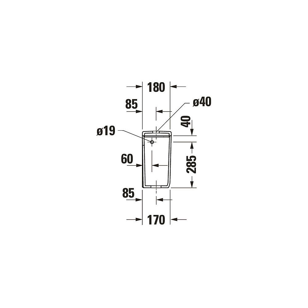 Duravit Qatego Spülkasten aus Keramik 180x400x355mm, Weiß, HygieneGlaze, 4,5/3l, Du... DURAVIT-0947002085 4067116069655 (Abb. 4)