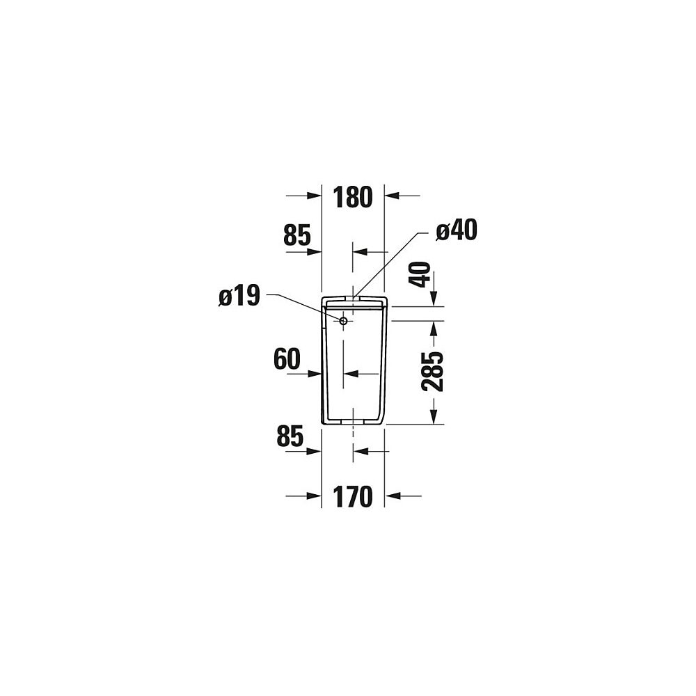 Duravit Qatego Spülkasten aus Keramik 180x400x355mm, Weiß, HygieneGlaze, 4,5/3l, Du... DURAVIT-0947002085 4067116069655 (Abb. 8)