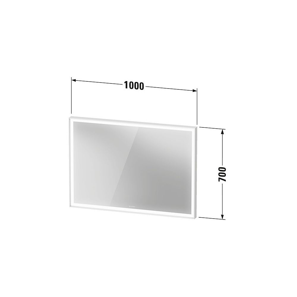 Duravit L-Cube Spiegel Wandmontage 67x1000x700mm, Weiß, LED, 29W, Betätigung S... DURAVIT-LC7382018180100 4067116100570 (Abb. 4)
