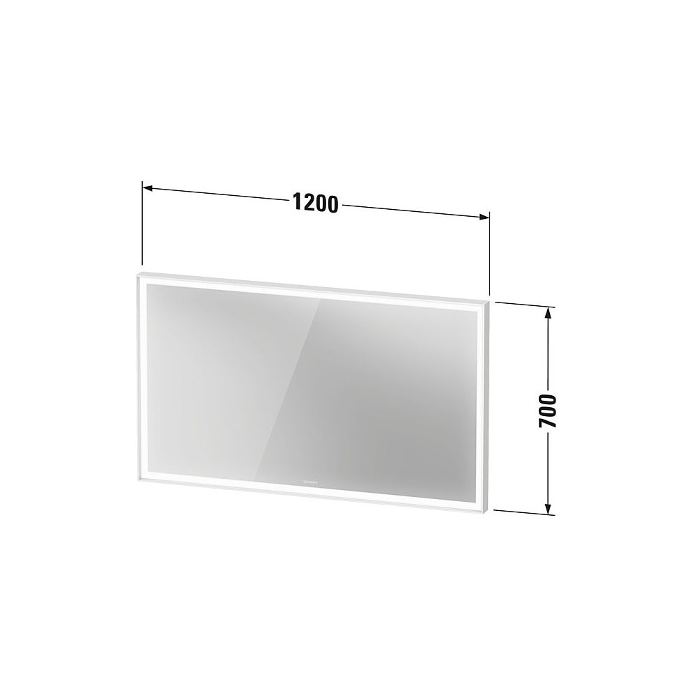 Duravit L-Cube Spiegel Wandmontage 67x1200x700mm, Weiß, LED, 32W, Betätigung S... DURAVIT-LC7383018180100 4067116100273 (Abb. 3)