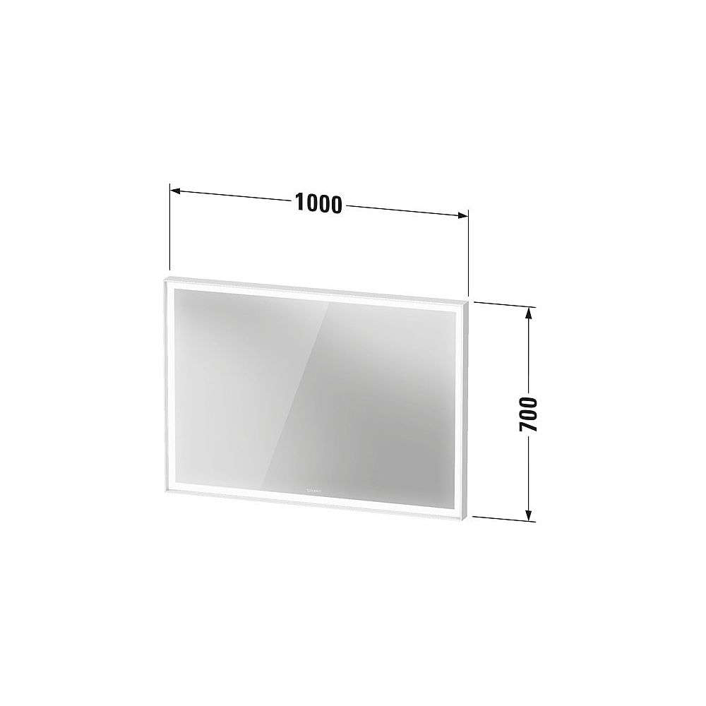Duravit L-Cube Spiegel Wandmontage 67x1000x700mm, Weiß, LED, 29W, Betätigung S... DURAVIT-LC7382018180100 4067116100570 (Abb. 5)