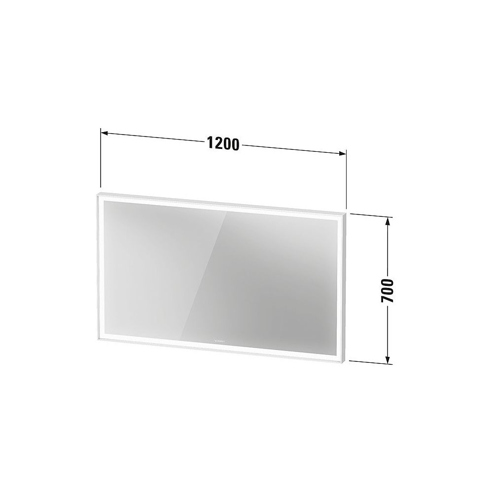 Duravit L-Cube Spiegel Wandmontage 67x1200x700mm, Weiß, LED, 32W, Betätigung S... DURAVIT-LC7383018180100 4067116100273 (Abb. 4)