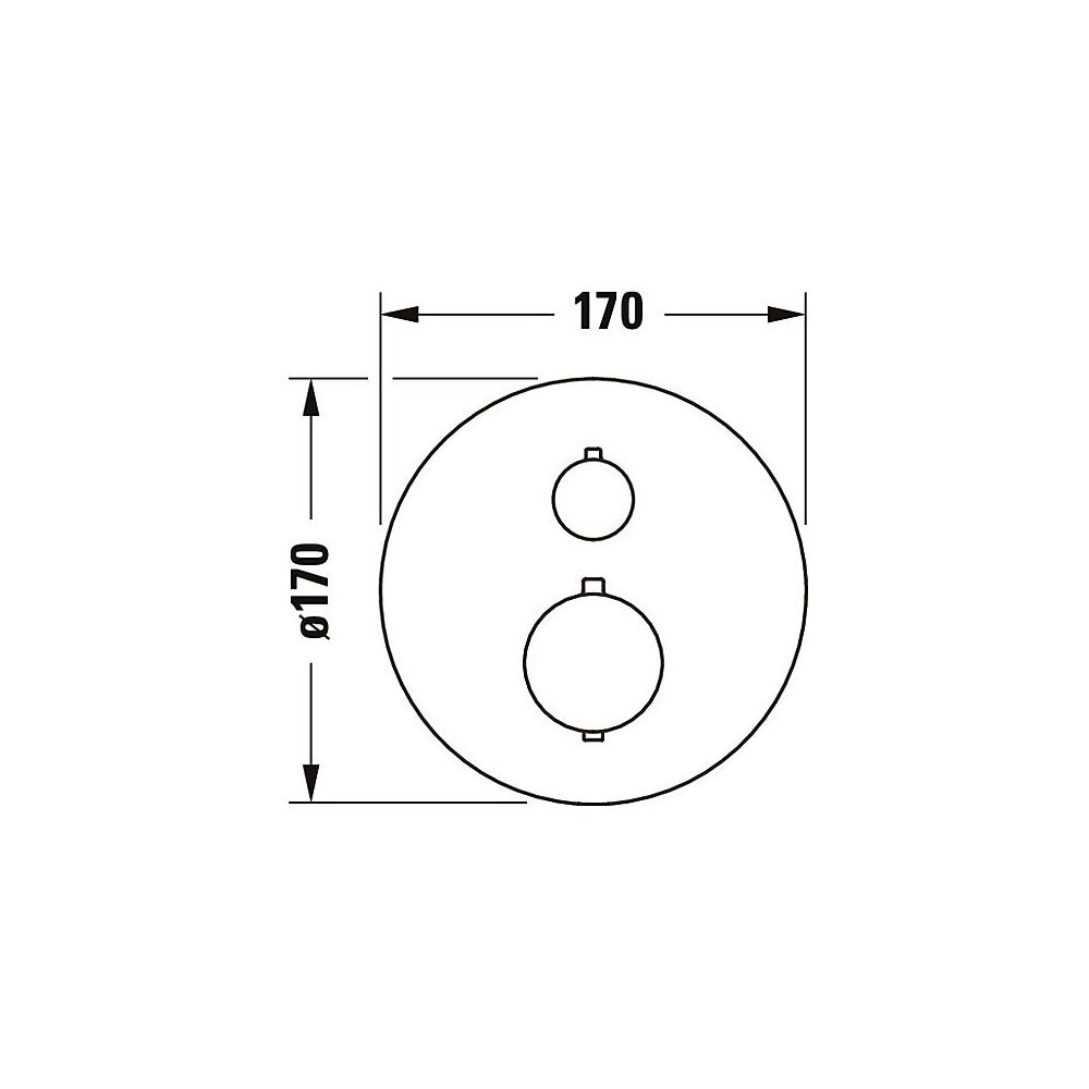 Duravit Thermostatarmaturen Thermostat Unterputz, 2 Verbraucher, Gold poliert, 20... DURAVIT-TH4200014034 4067116316438 (Abb. 9)