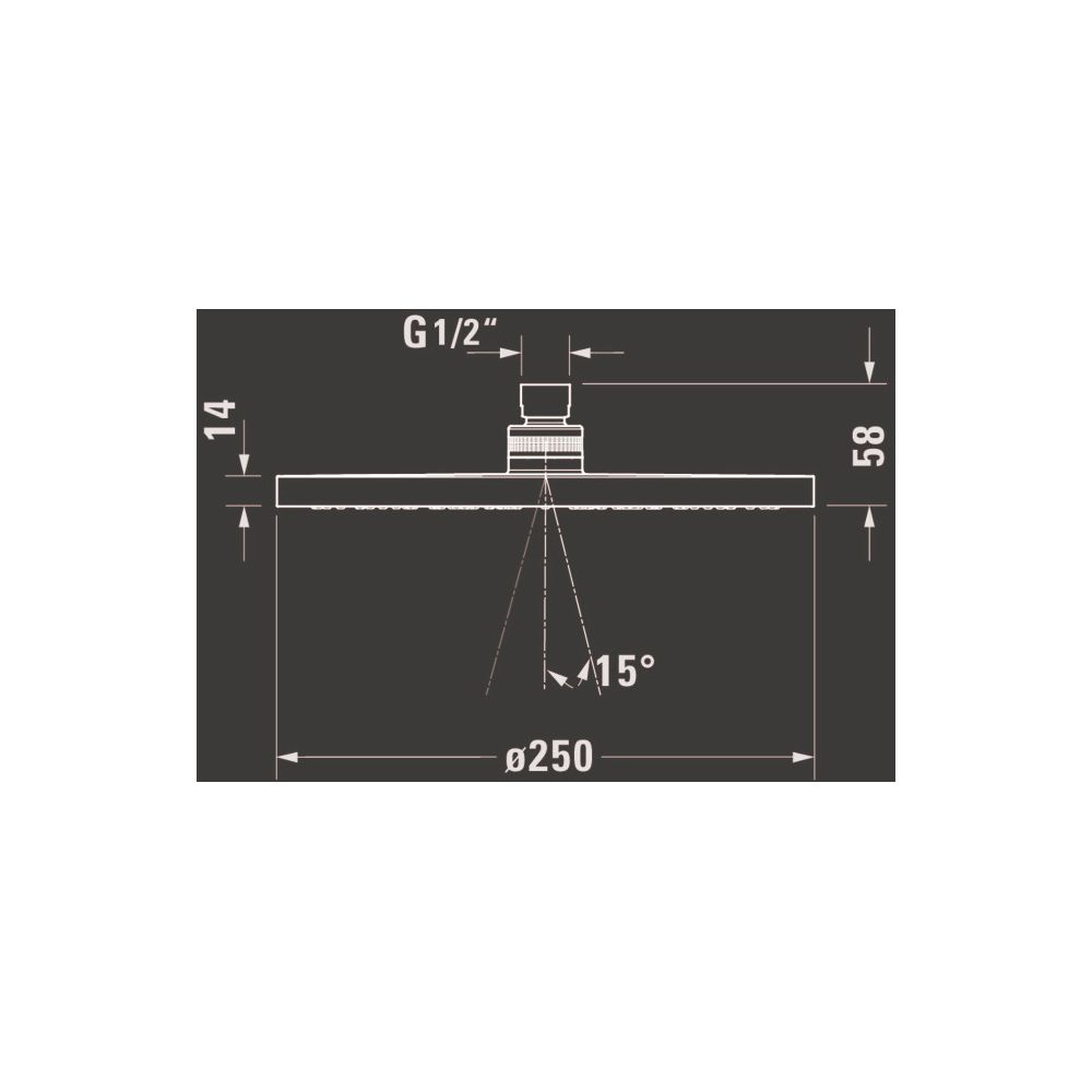 Duravit Kopfbrause, Bronze gebürstet, Kunststoff, MinusFlow, Rund, d. Kopfbrause ... DURAVIT-UV0662018004 4067116113938 (Abb. 2)