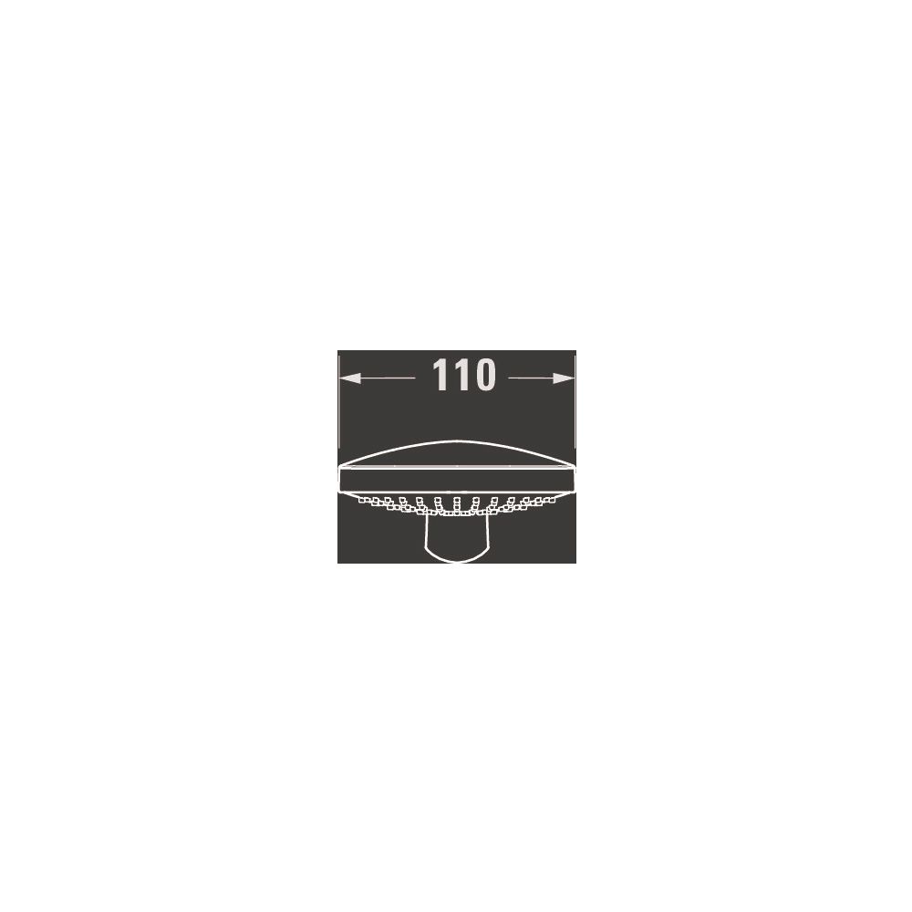 Duravit Handbrause, Mattschwarz, MinusFlow, d. 110mm, Strahlart SoftRain, Rain, I... DURAVIT-UV0652015046 4067116113785 (Abb. 3)