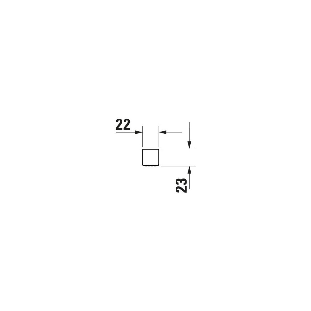 Duravit Stabbrause, MinusFlow, eckig, Mattschwarz, Durchflussmenge 3 bar 9l/min, ... DURAVIT-UV0642002046 4067116161298 (Abb. 3)