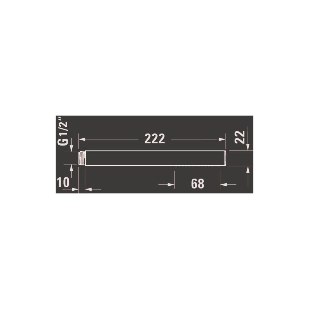 Duravit Stabbrause, MinusFlow, eckig, Mattschwarz, Durchflussmenge 3 bar 9l/min, ... DURAVIT-UV0642002046 4067116161298 (Abb. 5)