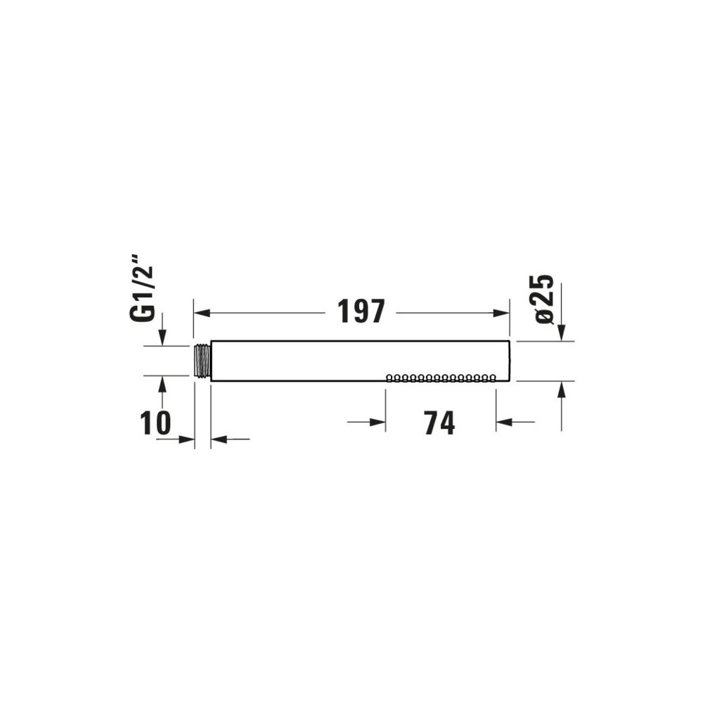Duravit Stabbrause, MinusFlow, rund, Rain, Mattschwarz, Durchflussmenge 3 bar 9l/... DURAVIT-UV0642001046 4067116113860 (Abb. 5)
