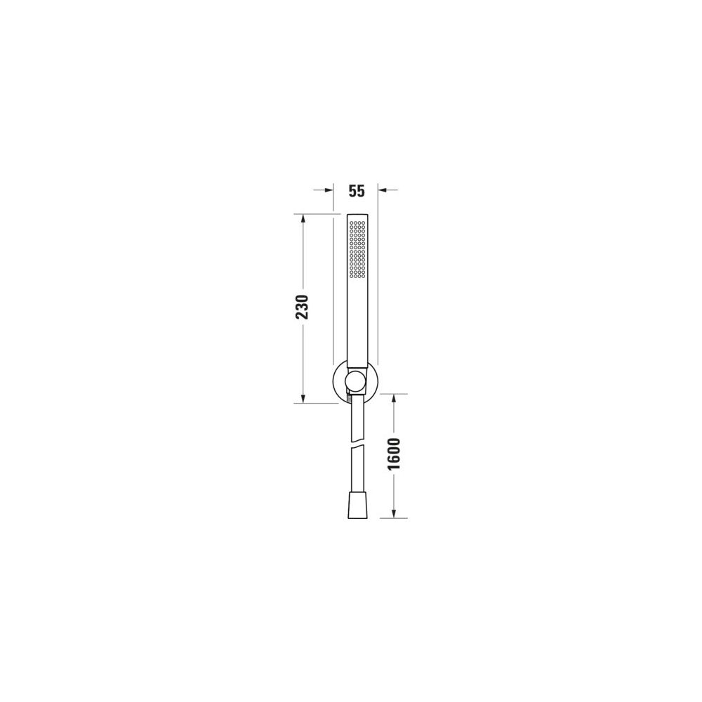 Duravit Wandanschlussbogenset Rund, Chrom HG, Rosette rund, Rückflussverhinderer,... DURAVIT-UV0762002010 4067116161588 (Abb. 2)
