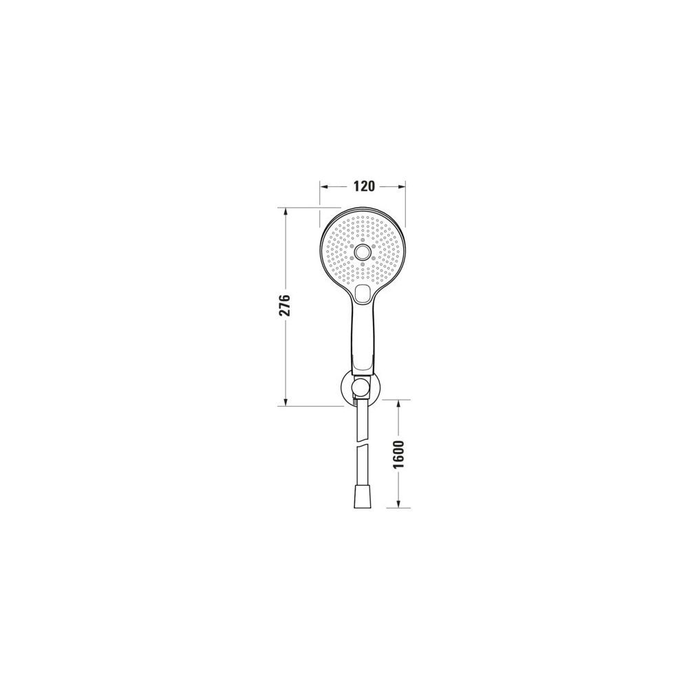 Duravit Wandanschlussbogenset Rund, Chrom Weiß, Rosette rund, Rückflussverhindere... DURAVIT-UV0762001005 4067116161571 (Abb. 2)