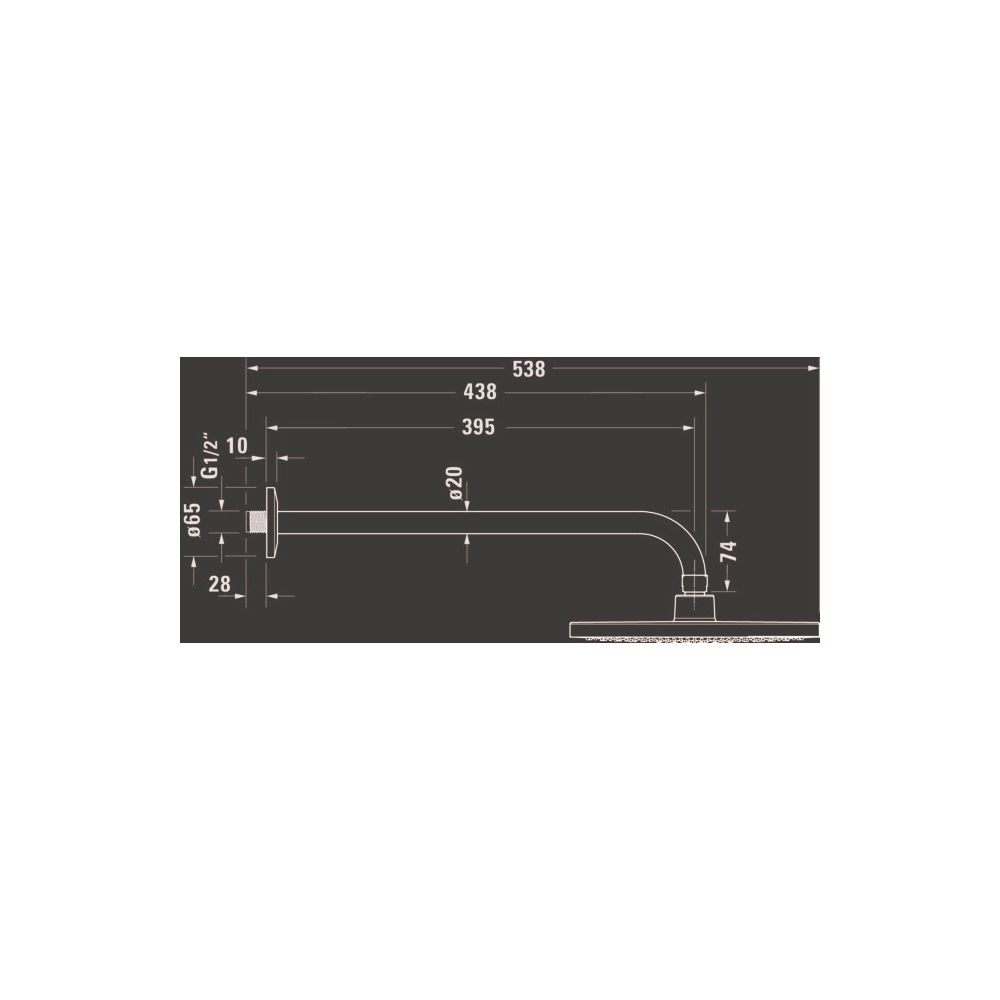 Duravit Kopfbrausenset Minus Flow, Chrom/Weiß Hochglanz, Metall/Kunststoff, 9l/mi... DURAVIT-UV0752002005 4067116161618 (Abb. 3)