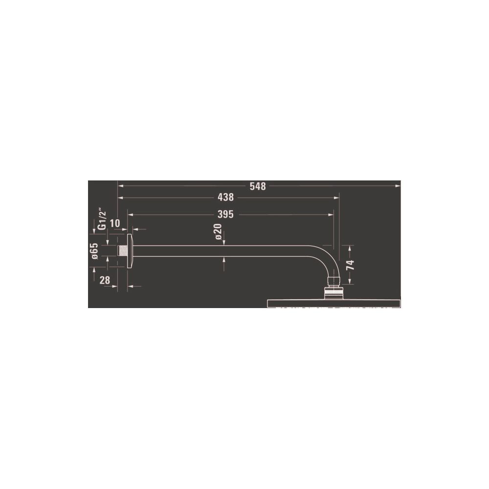 Duravit Kopfbrausenset Minus Flow, Chrom Hochglanz, Messing/Kunststoff, 9l/min, d... DURAVIT-UV0752001010 4067116161601 (Abb. 3)