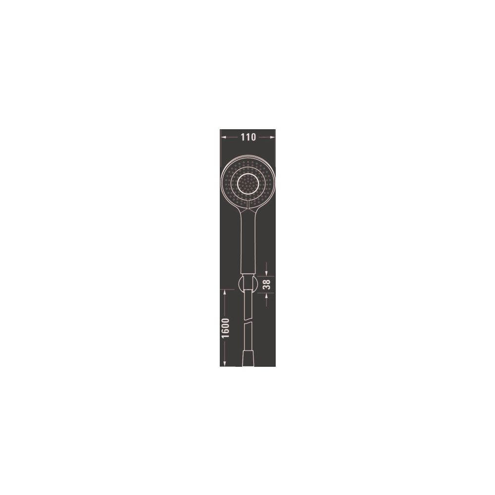 Duravit Brausehalterset Minus Flow, Chrom Hochglanz, für Softrain/Rain/IntenseRai... DURAVIT-UV0712002010 4067116161595 (Abb. 2)
