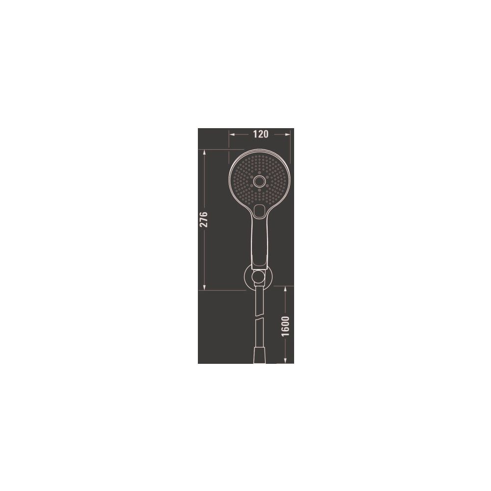 Duravit Brausehalterset Minus Flow, Weiß/Chrom Hochglanz, für Rain/Pulse/Mono, 9l... DURAVIT-UV0712001005 4067116161564 (Abb. 2)