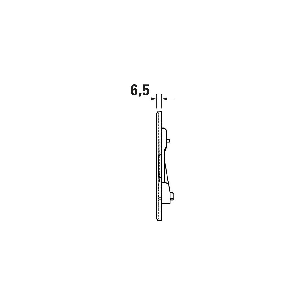 Duravit DuraSystem Betätigungsplatte mechanisch für WC Beta 120 Dual Flush Aufges... DURAVIT-WD5010021000 4067116326901 (Abb. 3)
