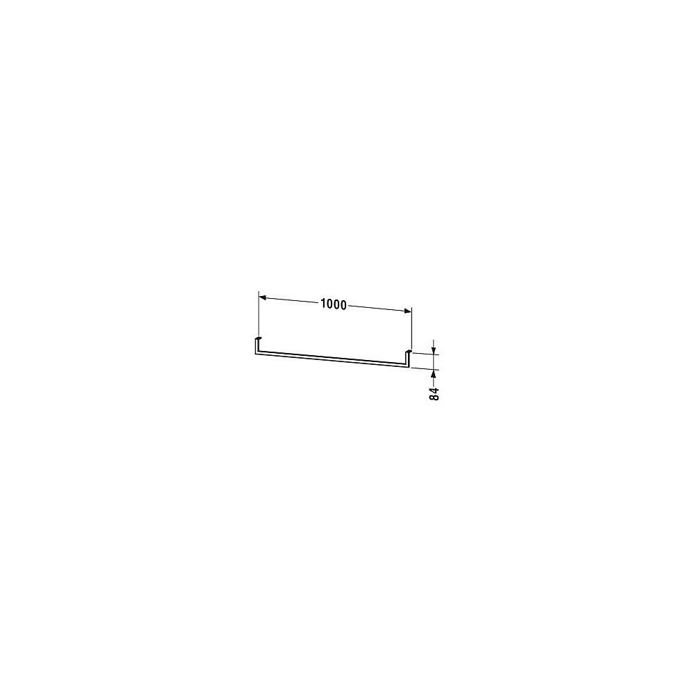 Duravit Universal Handtuchhalter 14x1000x84mm, Chrom Hochglanz, Chrom, mit Befesti... DURAVIT-UV998600000 4053424035321 (Abb. 3)