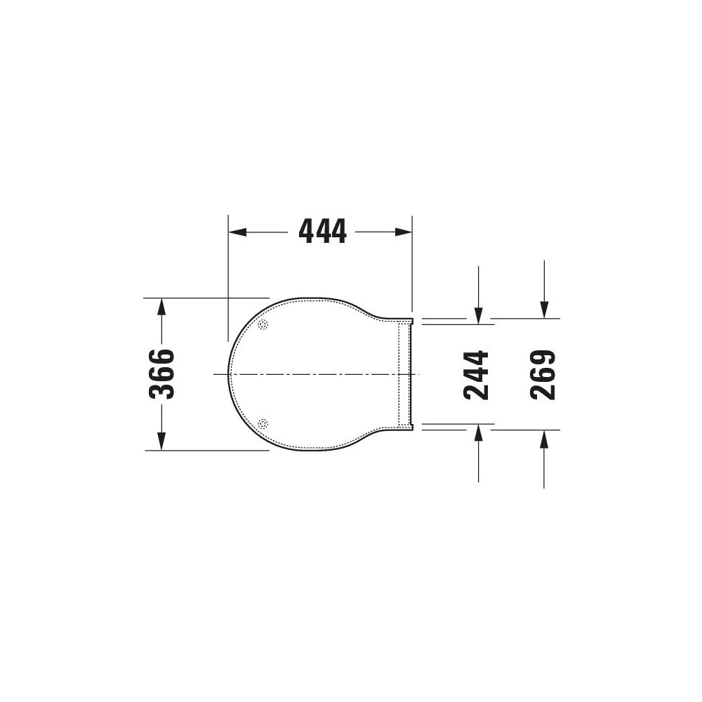 Duravit Bathroom Foster WC-Sitz Weiß HG 366x53x444mm mit Absenkauto. Sitzgarnitur a... DURAVIT-0062790000 4021534856563 (Abb. 4)