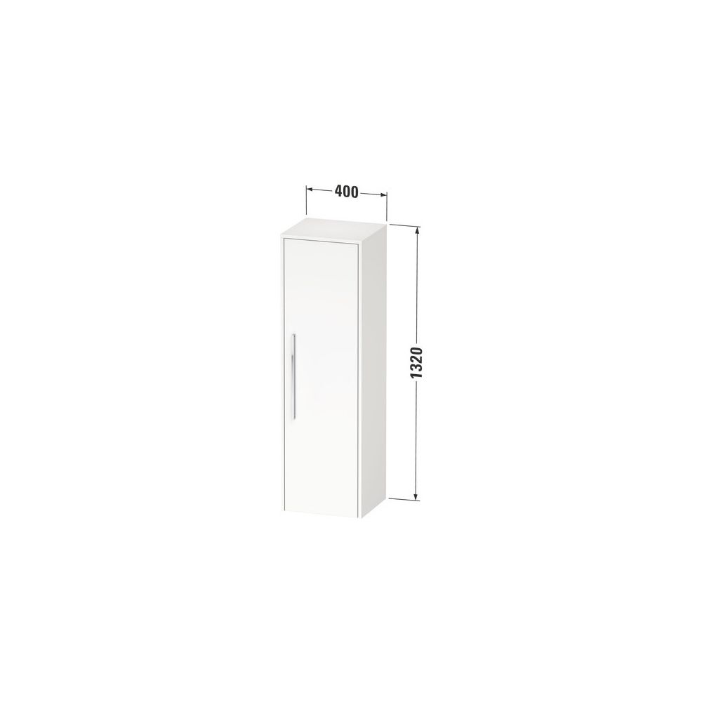 Duravit D-Code Halbhochschrank Dekor 360x400x1320mm Eiche Marmoriert Matt, 1 T... DURAVIT-DC1338R10550000 4067116377156 (Abb. 2)