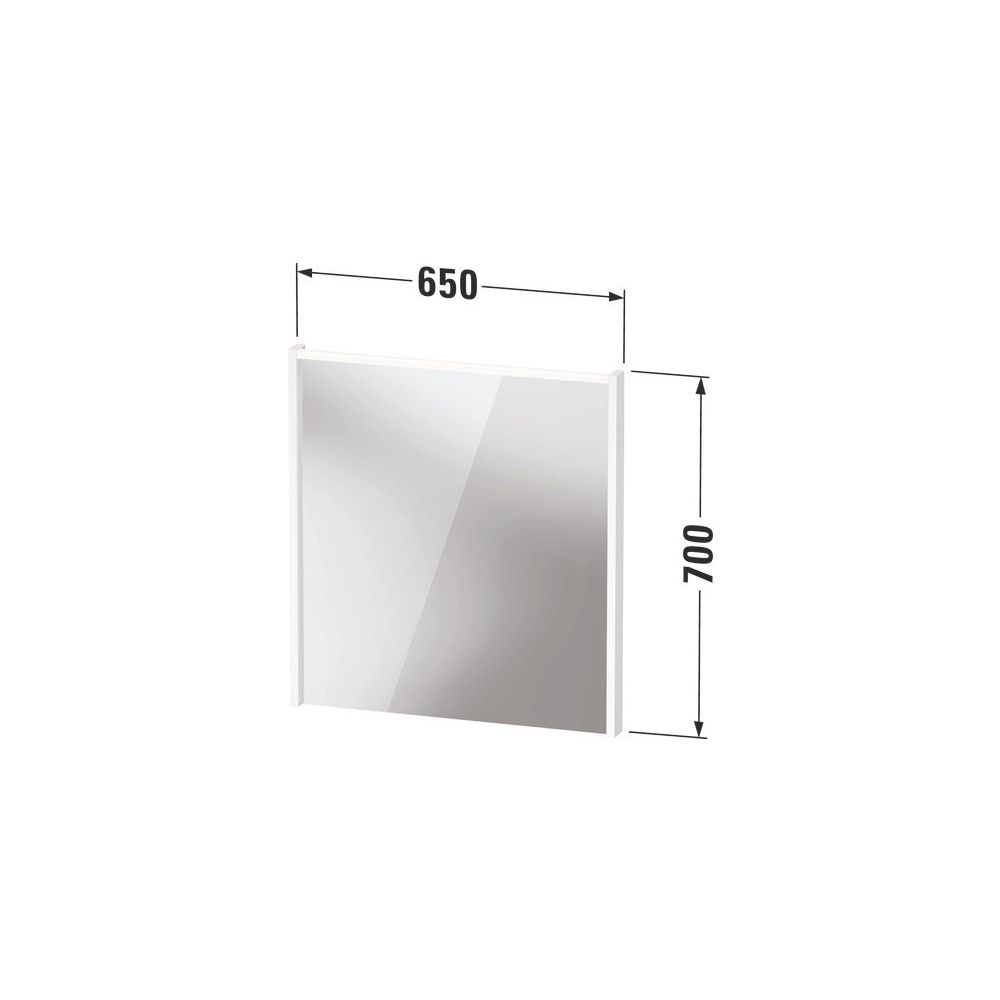 Duravit D-Code Spiegel Wandmontage 50x650x700mm Blassgrün Matt LED oben 5W Bet... DURAVIT-DC70760HHHH0000 4067116376319 (Abb. 2)