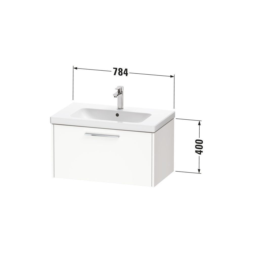Duravit D-Code Waschtischunterbau wandhäng. 460x784x400mm, Blassgrün Matt, 1 A... DURAVIT-DC4667010HH0000 4067116367713 (Abb. 2)