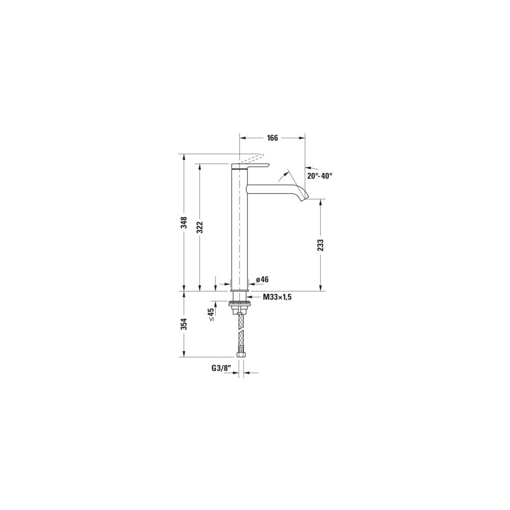 Duravit C.1 Einhebel-Waschtischmischer XL FreshStart und MinusFlow, Chrom, 4l/min... DURAVIT-C11043002010 4067116370485 (Abb. 2)