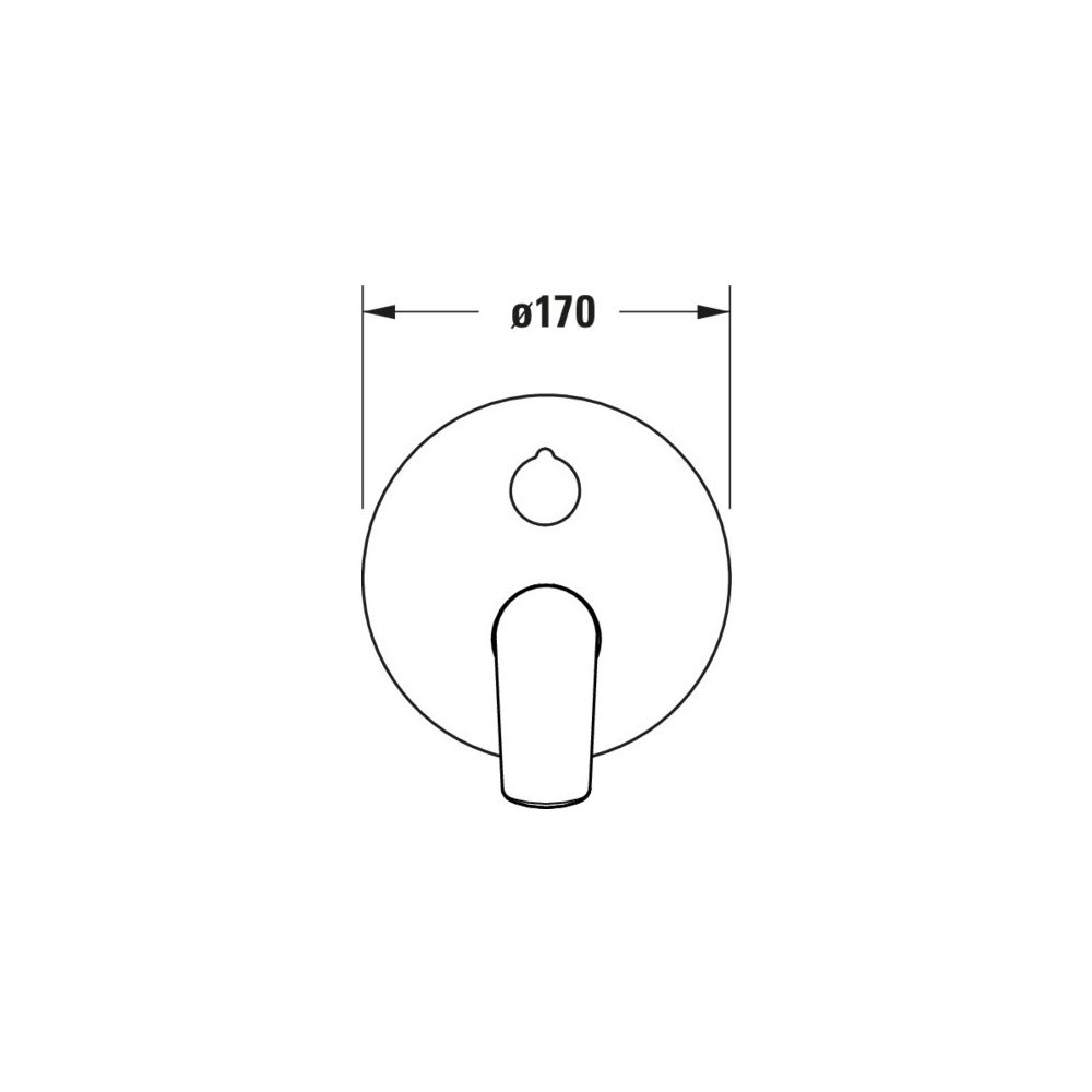 Duravit No.1 Einhebel-Wannenmischer Unterputz, Verbraucher 2, Chrom, mit SIcherun... DURAVIT-N15210018010 4067116383805 (Abb. 2)