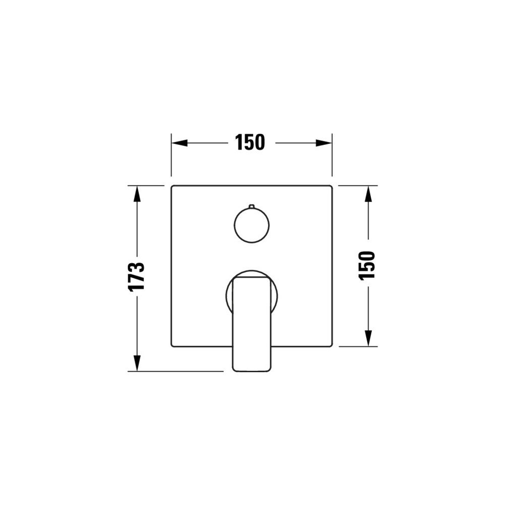 Duravit Manhattan Einhebel-Wannenmischer Unterputz, 2 Verbraucher, Chrom, Handbra... DURAVIT-MH5210018010 4067116383782 (Abb. 2)