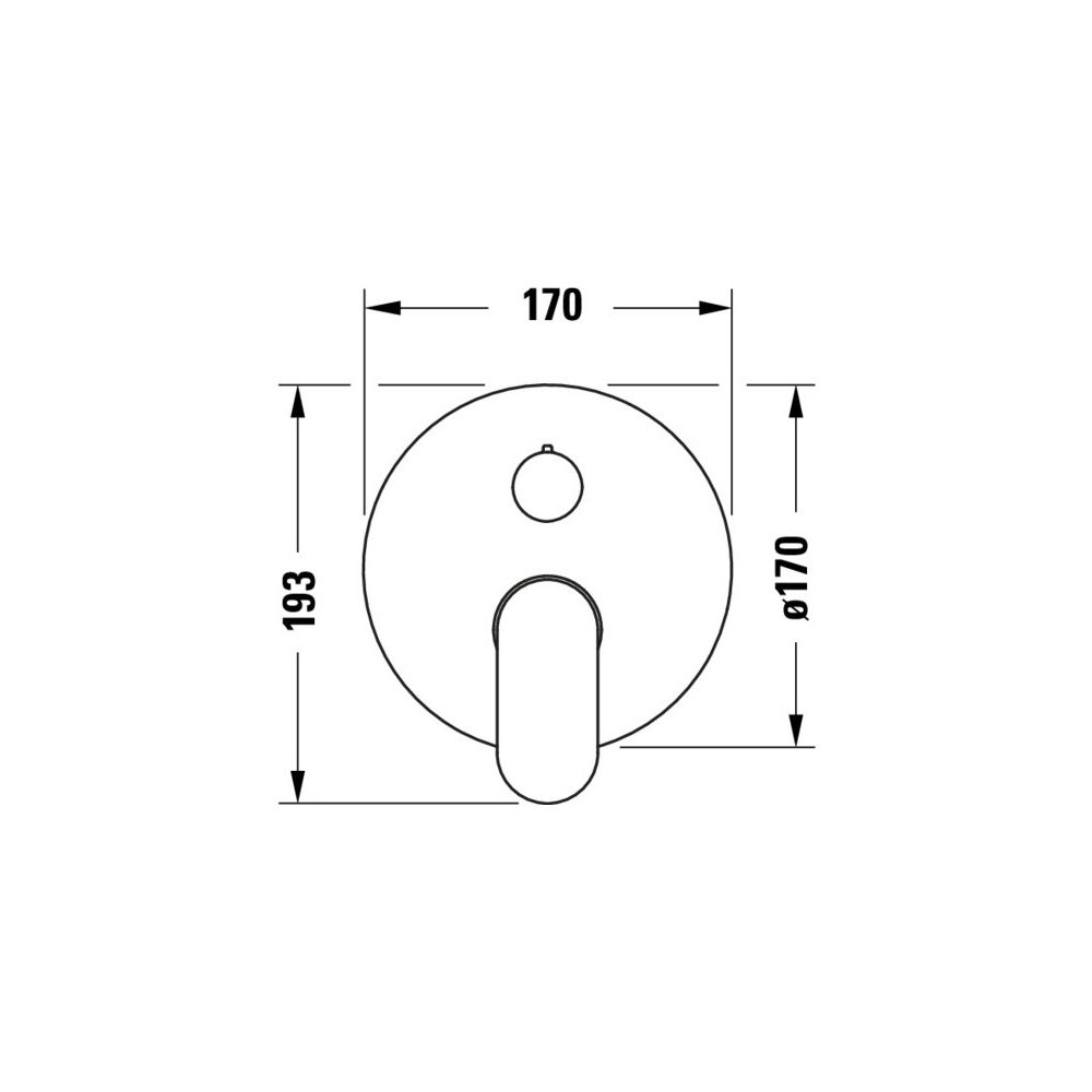 Duravit Wave Einhebel-Wannenmischer Unterputz, 2 Verbraucher, Chrom, 22,5l/min, R... DURAVIT-WA5210018010 4067116383621 (Abb. 2)