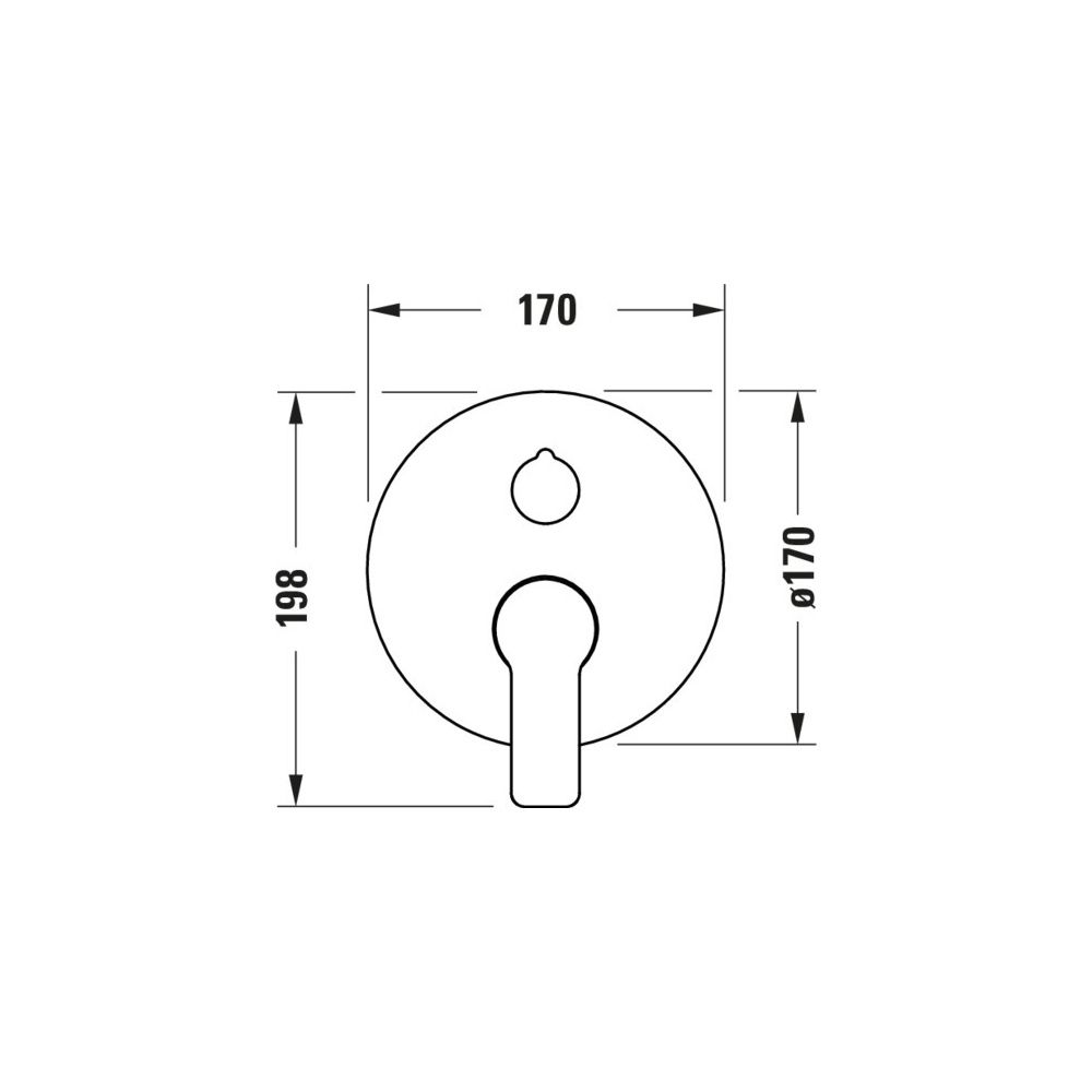 Duravit D-Code Einhebel-Brausemischer Unterputz, Anzahl Verbraucher 2, Mattschwar... DURAVIT-DC4210012046 4067116367720 (Abb. 2)