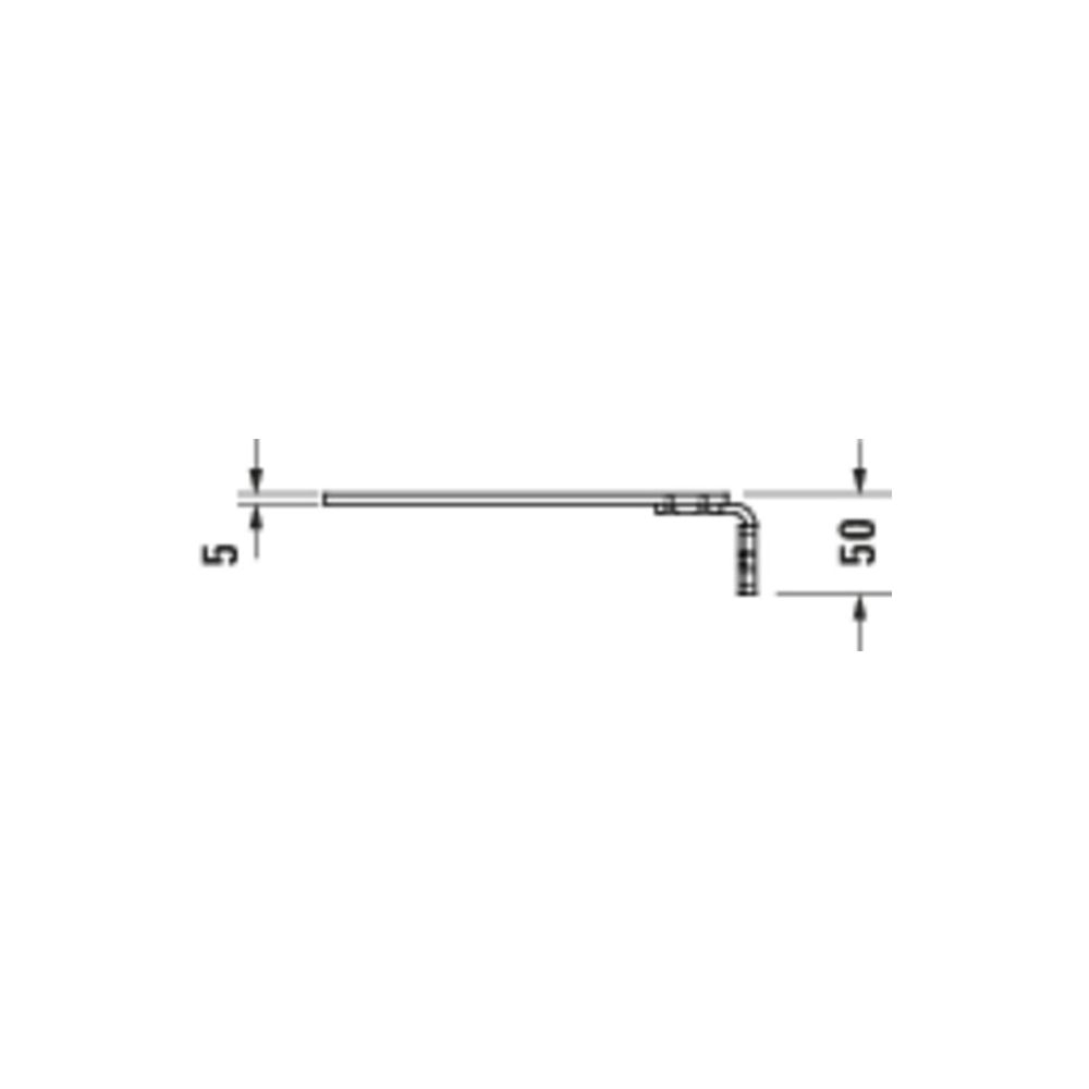 Duravit Ablage für Brausestange 214mm, Mattschwarz... DURAVIT-41000611 4067116387452 (Abb. 2)